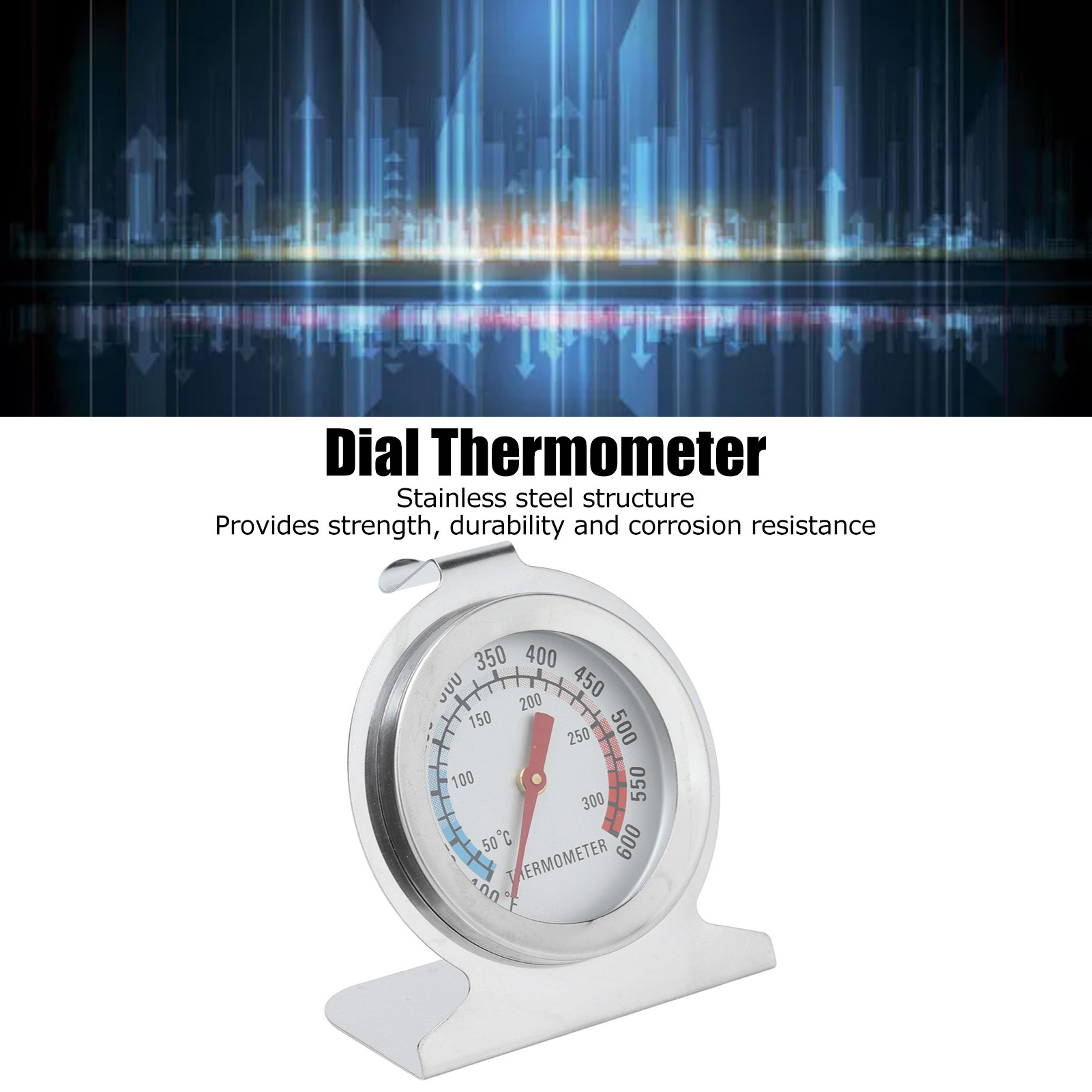 Oven Thermometer Analog - Термометр для духовки из нержавеющей стали,