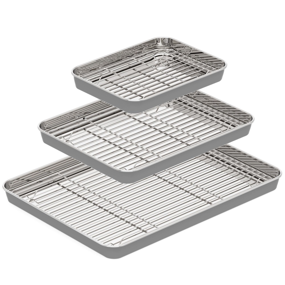 Kitchen Baking Tray Rack - Противень из нержавеющей стали с решеткой,