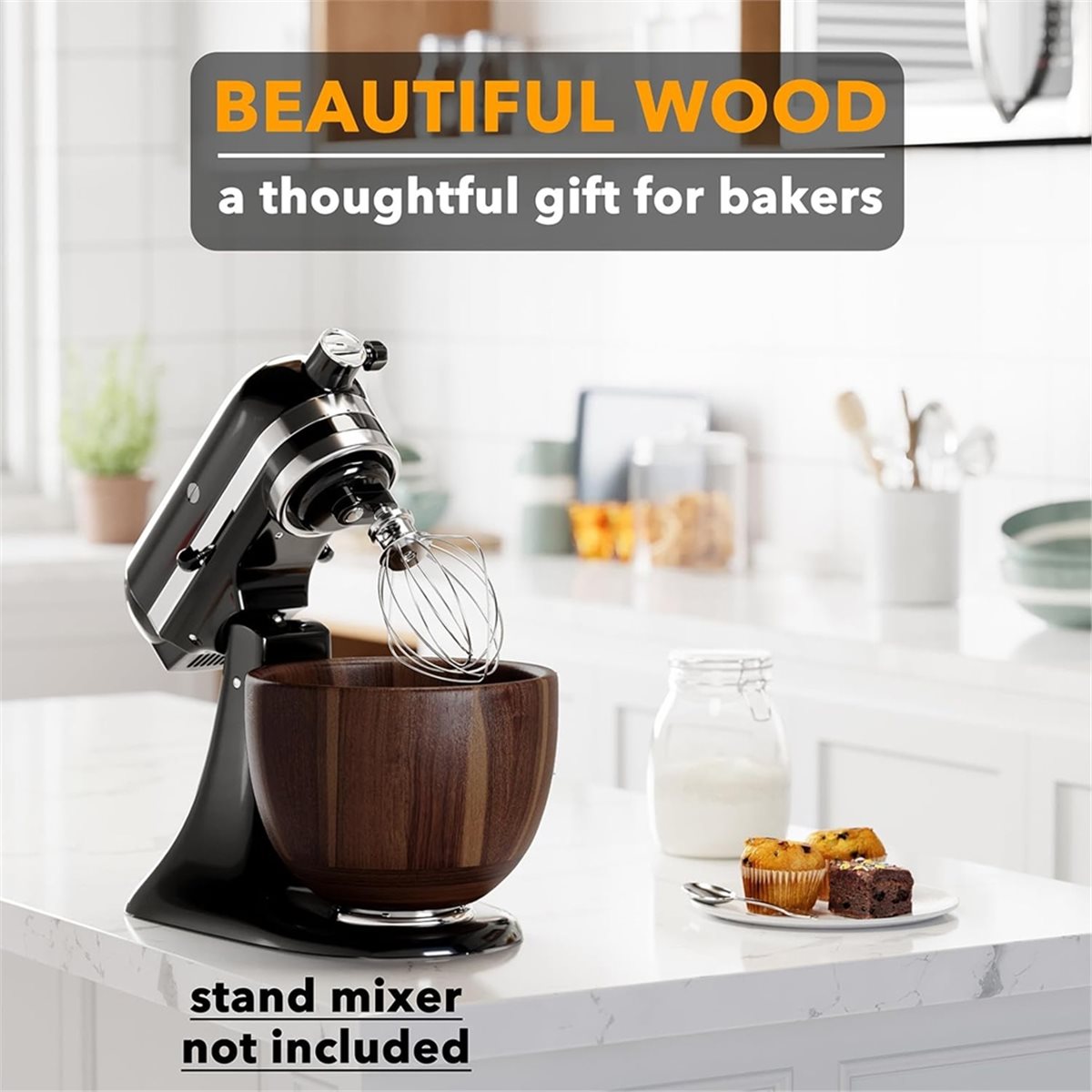 Stand Mixer Bowl - (A25M) Деревянная чаша-миксер - для KitchenAid
