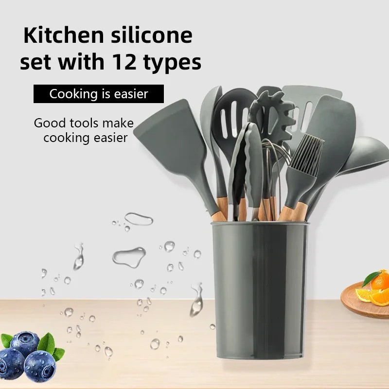 Kitchen Baking Pan Storage - Набор из 12 предметов, силиконовая кухонная