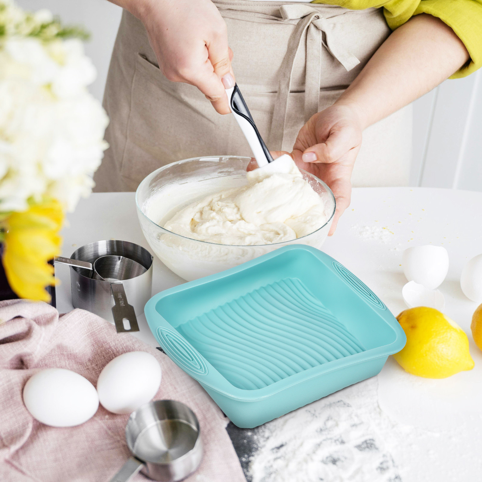 Квадратная силиконовая форма д – обзор и цена Kitchen Baking Pan