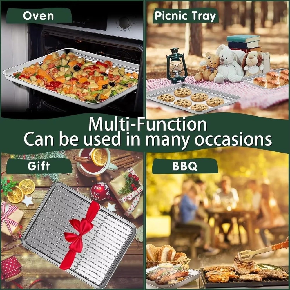 Новый противень из нержавеющей – обзор и цена Kitchen Baking Tray Rack